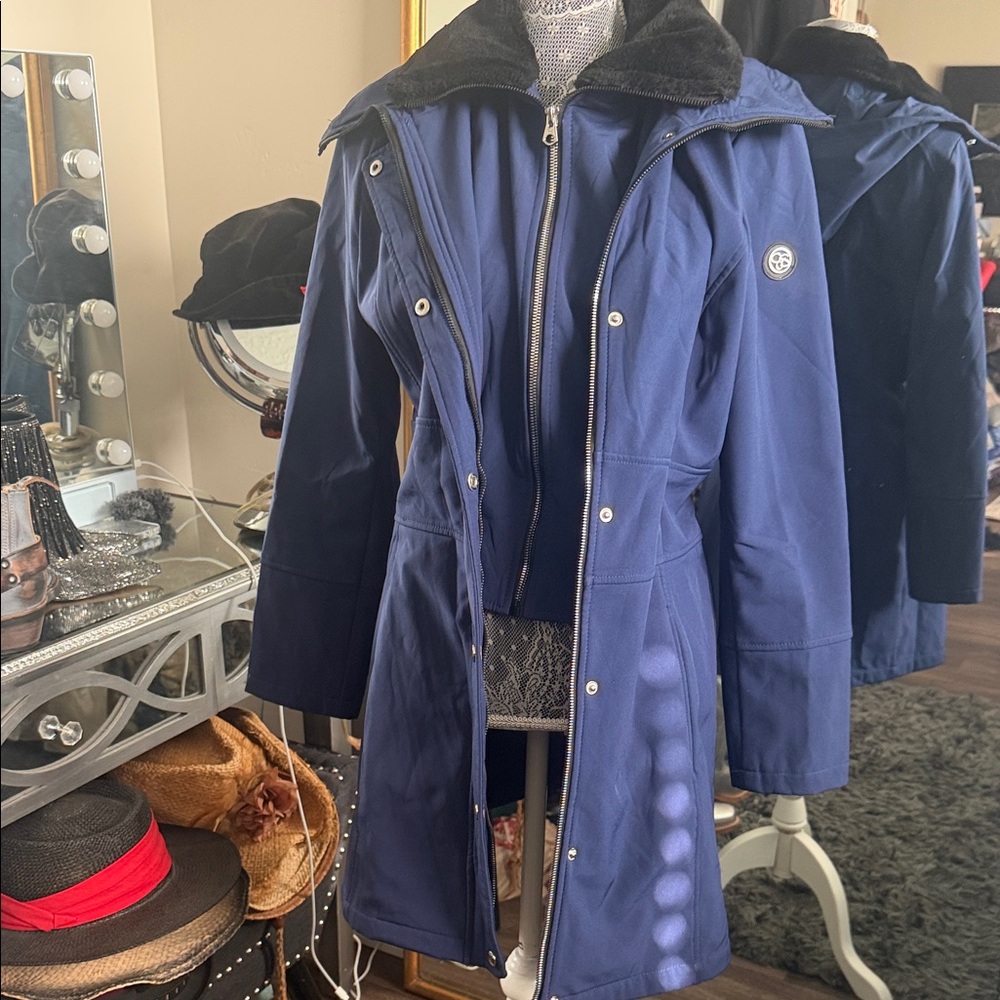 Y2K Jessica Simpson Navy Blue Coat